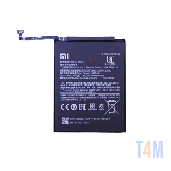 Bateria BN4A para Xiaomi Redmi Note 7 4000mAh
